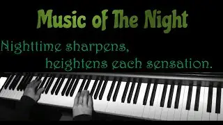 🎵 Music of the Night 🎵 Phantom of the Opera 🎹 Piano(with lyrics)