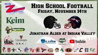 Jonathan Alder at Indian Valley - OHSAA State Playoff Football from BIG Z Sports