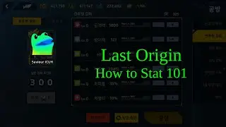 Last Origin: How to Stat guide (in depth?)