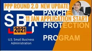 New Update PPP round 2 Loan and Update from SBA PPP loan application start date #financialwealth