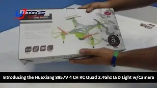 UJToys Introducing the HuaXiang 8957V 4 CH RC Quadcopter 2.4Ghz LED Light with Camera
