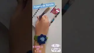 #pulseratejida #crochet #florcita #tejidoacrochet #artesanal #hechoamano