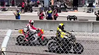 Wayne Rainey Rides Laguna Seca after 34 years. (Paralyzed)
