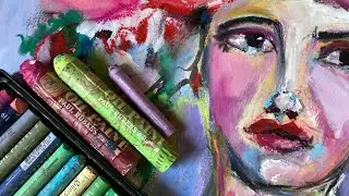 Can I Improve My Old Artwork? Oil Pastels over Acrylic