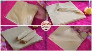 Feuilles  pour Samoussa  & Nems , Réussite Garantie ! 