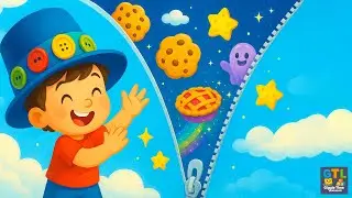Button the Hat and Zip the Sky | Original Kids Rhyme | Magical Adventure Song for Toddlers