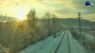 Desiro Cabview/Führerstandsmitfahrt - Rasarit de Iarna/Winter Sunrise in Apuseni Mountains