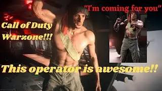 Playing with the new Rambo skin in Warzone!!
