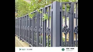 Customized aluminum alloy, new Chinese style courtyard door.