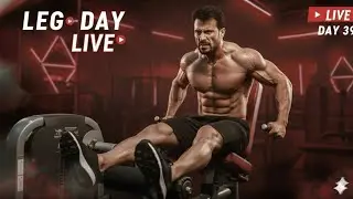 ⁸🔴 LEG DAY LIVE 😱 | Killer Legs Workout 🔥 | Extreme Fat Burn 💥 | DAY 39 Shredded Challenge 💪