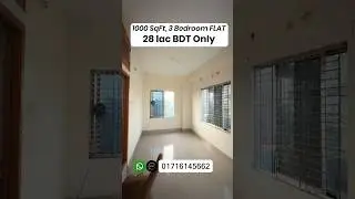 Most Affordable 1000Sqft Flat for Sale in Dhaka | Bashundhara Riverview| Rooftop Unit | Property- 12