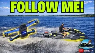 Amazing drone video riding solo on a jetski