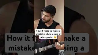 How it feels to make a mistake while using a delay pedal  😑 #metalcore #metal #guitar
