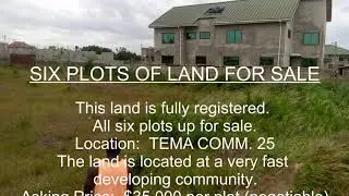 Registered Land For Sale at Tema Comm. 25
