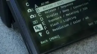 New Olympus OMD camera menu