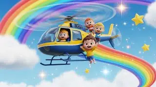 Helicopter Spin Song! 🚁💨 | Fun Flying Rhyme for Kids & Sky Adventures