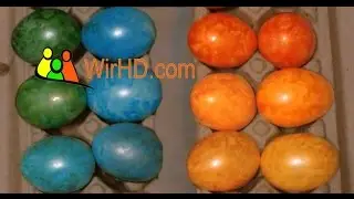 Ostereier - Eier f&auml;rben, Coloring Easter Eggs, Basteln zu Ostern, Eier Bemalen und anmalen