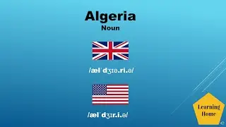 Algeria meaning pronunciation and synonyms #Shorts
