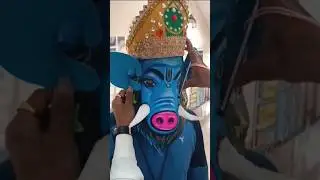 Varaha Avatar Mask ll Paper Mask #viral #shortsfeed #tranding #shorts