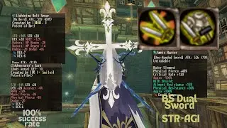 [Toram Online] | Blacksmith Build Dual sword STR-AGI (level 280) {Crafting-Bossing}