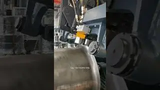 Industrial axial fan inlet bellmouth flanging machine