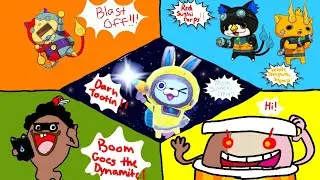 Yo-Kai Watch Blasters Moon Rabbit Crew- All ✂ Scenes