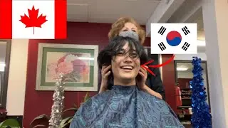 Korean Guy went to Canadian Hair Salon for the first time