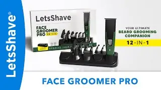 Let&rsquo;sShave 12-in-1 Face Groomer PRO | Ultimate Trimmer for Beard, Nose, Ear & More!