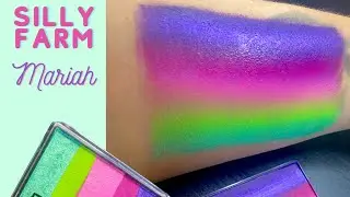 Silly Farm Rainbow Cake | Face Paint Swatch | Mariah by Vanessa Mendoza