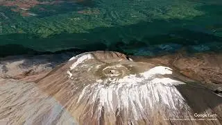 Mount Kilimanjaro Google Earth Studio View | Kilimanjaro Drone Shots #kilimanjaro