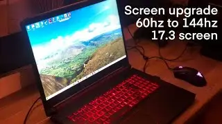 Acer Nitro 5 17.3 screen upgrade replacement 60hz to 144hz laptop