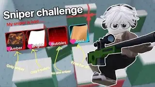 Sniper challenge, but my sniper skill is bad…… #roblox #rivals 