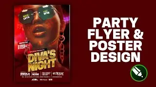 HOW TO MAKE A CLUB FLYER  //   HOW TO MAKE A PARTY FLYER  //  CORELDRAW TUTORIAL