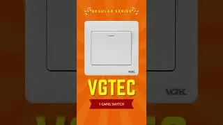 1 Gang 1 Way Switch | Regular Series | VGTEC