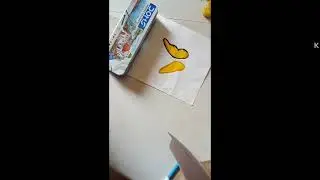 Butterfly painting 🎨 with the help of poster colour's
