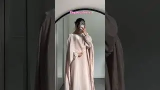 Elegant cape dress in vibrant colors | modest luxury #modestfashion #fok