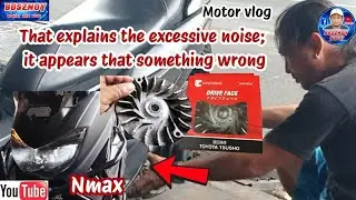 That's explain the excessive noise;it appears that something wrong|motorvlog#nmax #bosznoy#motovlog 
