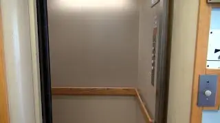 Tiny Vintage Hadfield Traction Elevator at the Banksville Plaza Offices in Pittsburgh, PA