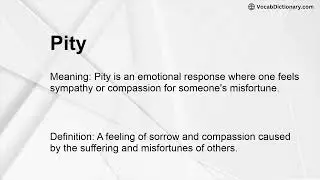 Pity Meaning