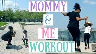 MOMMY AND ME TODDLER WORKOUT ROUTINE| Fun workout for kids and parents & kiki challenge