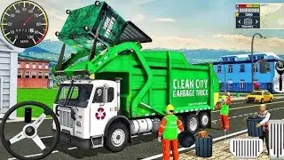 Garbage Trash Truck Realistic Simulator 3D Game #garbagetruck 