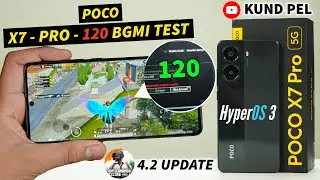 POCO X7 Pro - 120 FPS BGMI Test // HyperOS 3 after 4.2 Update😱Best under 20,000#pocox7pro #poco 
