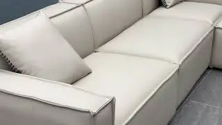 Extra-Large Faux Leather L-shaped Sectional Sofa. Interested?