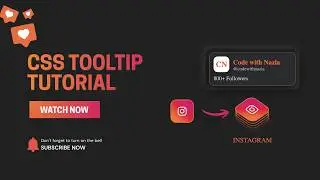 CSS Tooltip Animation using HTML & CSS | Social Media Hover Icon Effect