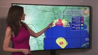 Tracking Hurricane Delta 10/8 6AM