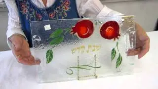 Hand made in Israel Pomegranate Challah Board