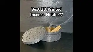 3D Printed Incense Holder 🌿 Handmade Rock-Texture Design!