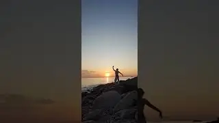 Sunrise yoga in the UP Michigan