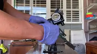 Singer 201 remove the potted motor