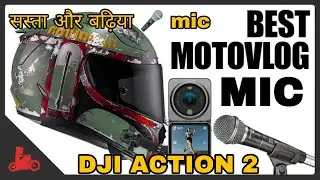Best Motovlogging Mic For DJI Action 2 ?? Only ₹3??? Paisa Vasool Hai #djiaction2 #motovlogging #mic